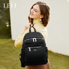 莱夫秋冬季新款女士双肩背包防泼水尼龙帆布旅行女包大容量IPDA包学生书包 经典黑色（中号） 商品缩略图4
