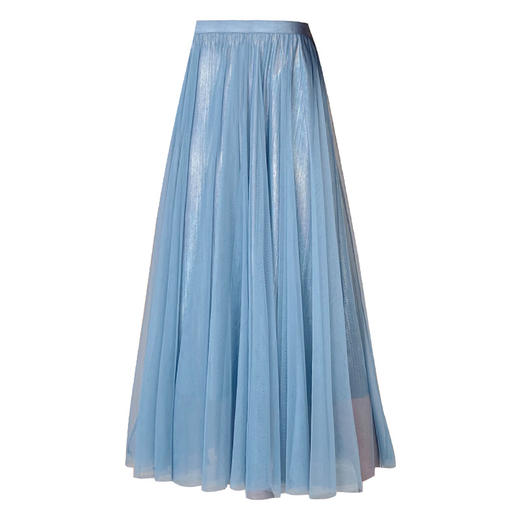 七彩流光网纱2022春季新款显瘦蓬蓬裙大摆仙女长纱半身裙 TY8803 商品图4