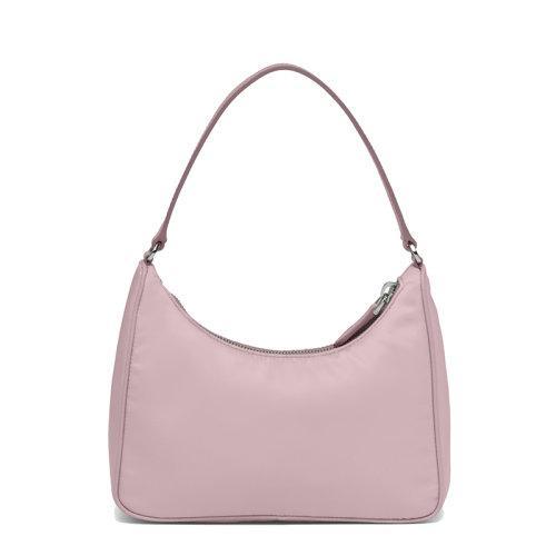 【包税】PRADA/普拉达 21年秋冬新款Re-Edition 2005系列 女士雪粉色尼龙材质皮革肩带金属徽标迷你手袋单肩包1NE204_R064_F0E18 商品图2