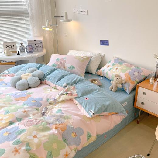 2021款北欧风简约全棉斜纹网红清新四件套 商品图1