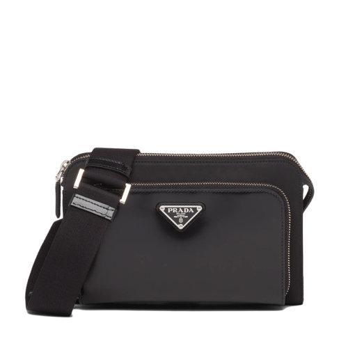 【包税】PRADA/普拉达 21年秋冬新款 男士黑色再生尼龙配可拆卸可调式编织尼龙带和皮革肩带斜跨单肩包2VH130_789_F0002_V_OOO 商品图0