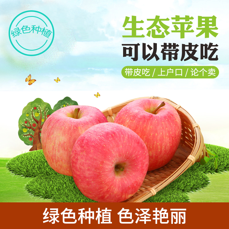 【2箱装】陕西洛川红富士苹果70果