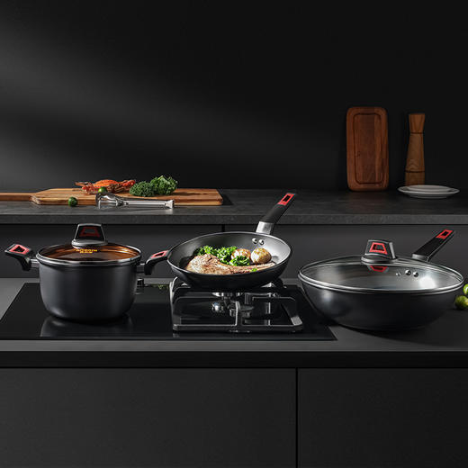 康巴赫 LPB-JT03卡维诺真不锈铁锅三件套（商品不支持无理由退货） 商品图0