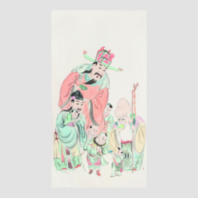 武艺 福禄寿 180cm×97cm 纸本水墨 2020年