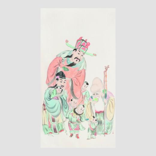 武艺 福禄寿 180cm×97cm 纸本水墨 2020年 商品图0