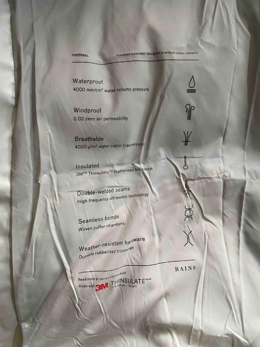 -20℃无压力丹麦Rains天花板防风防水女款棉衣不撞款不撞色 商品图12