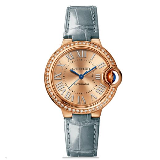 卡地亚 Cartier 蓝气球系列腕表 33毫米 18K玫瑰金 自动上链 WJBB0076 商品图1