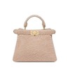 【包税】FENDI/芬迪 2021秋冬新款PEEKABOO ISEEU系列 女士小号浅粉色美利奴羊皮标志性旋转门扣金色饰面金属配饰配可拆卸肩带单肩斜跨手提包8BN327AHJ6F0H43 商品缩略图0