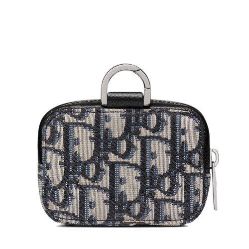 【包税】DIOR/迪奥 22春夏新款D-TOUCH系列 男士NANO款经典老花提花织物横版挂脖手拿零钱包2ESBC269YSE_H05E 商品图2