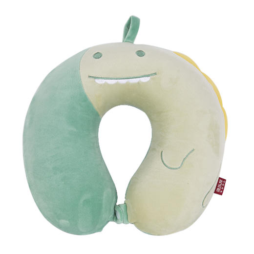 康乐屋拼接恐龙U型枕卡通动漫双色拼接恐龙U型枕午睡护颈枕头记忆棉旅行出差 商品图0