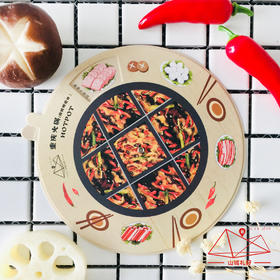 山城火锅旋转明信片/明信片/重庆原创伴手礼/旅游纪念品 1张