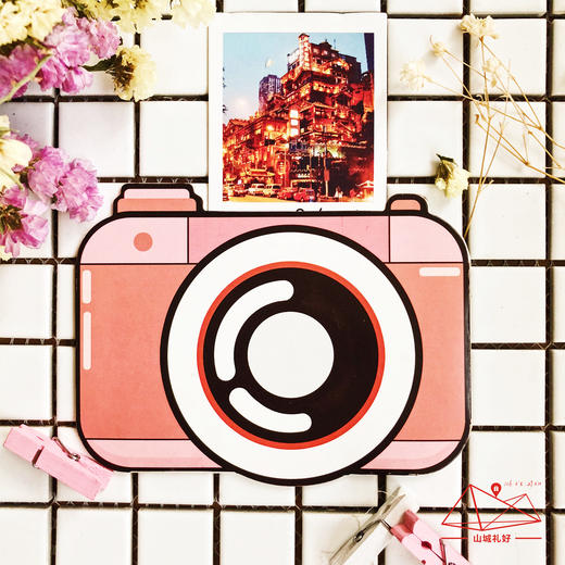 山城礼好相机抽拉明信片/明信片/重庆原创伴手礼/旅游纪念品 商品图0