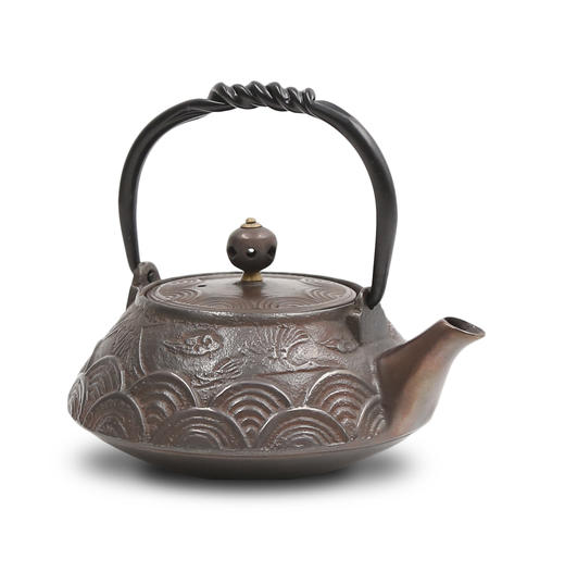 铸味 |  0.4L水鹤壶铸铁茶壶生铁壶泡茶壶煮水壶手工铸造电磁炉适用 商品图2