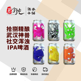 拾捌精酿-武汉神兽社交浑浊IPA啤酒（单听售价，6个包装）