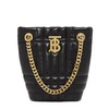 【包税】BURBERRY/博柏利 21秋冬新款Lola系列 女士迷你黑色绗缝羊皮革TB专属标识单肩手提水桶包80502871 商品缩略图0