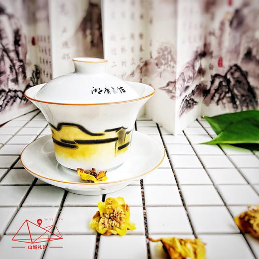 重庆盖碗茶/盖碗茶 三才杯/重庆原创伴手礼/旅游纪念品 商品图0