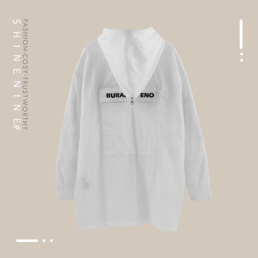 E18F21MWJ020夸张装饰带帽梭织夹克 商品图3