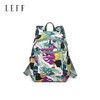 莱夫包包女包双肩包 旅游休闲简约气质尼龙布女士背包时尚森林印花书包新年礼物送妈妈 缤纷雨林 商品缩略图6