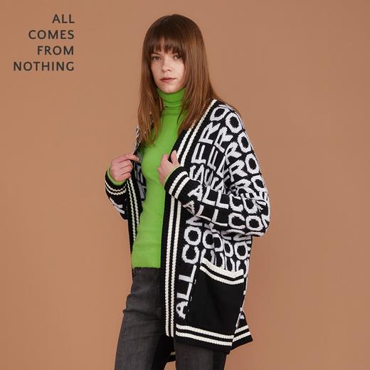 字母提花毛外套 商品图3