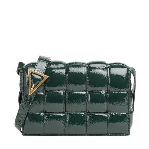 【包税】Bottega Veneta/葆蝶家 经典款CASSETTE PADDED系列 女士雨树绿色鹿皮双面编织斜挎单肩豆腐包591970V13Y13035 商品图0