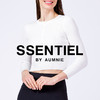 【新品】素羊毛纽扣门襟修身长袖针织衫 CROPPED HENLEY TEE 商品缩略图1
