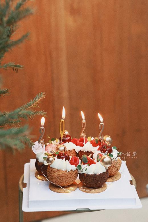 2022跨年「泡芙杯盲盒」花环蛋糕（含2022数字蜡烛） 商品图1