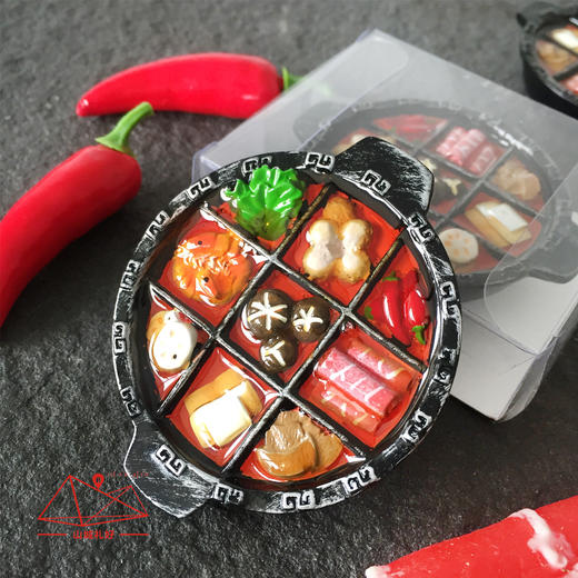 山城火锅立体冰箱贴/九宫格/重庆原创伴手礼/旅游纪念品 商品图1