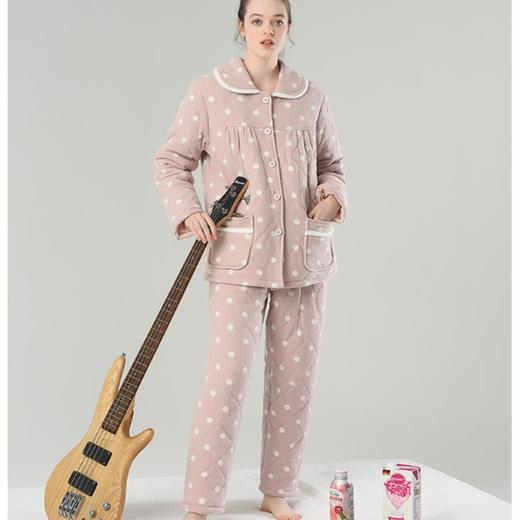 3楼 美标波点印花软绵绵可爱不臃肿家居服45547 商品图0