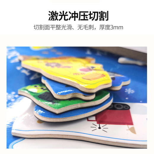 北斗 木质磁力地图拼图 中国地图/世界地图 600*400mm 商品图10