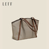 LEFF莱夫包包女包2021秋冬新款丝巾单肩包优雅出行通勤大容量托特包 杏灰色 商品缩略图5