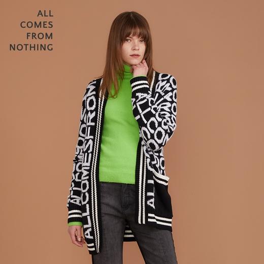 字母提花毛外套 商品图1