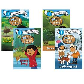 【4-8岁 I Can Read精选】Molly of Denali 4册 PBS KIDS动画 朵拉姐妹篇 分级读物