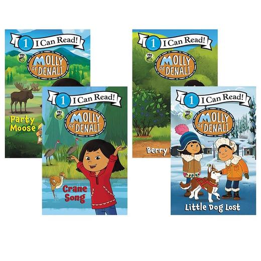 【4-8岁 I Can Read精选】Molly of Denali 4册 PBS KIDS动画 朵拉姐妹篇 分级读物 商品图0