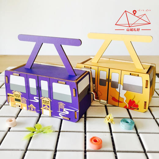 山城长江索道手摇音乐盒/音乐盒/重庆原创伴手礼/旅游纪念品 商品图1