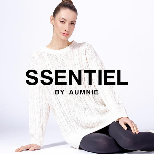 【AUMNIE】编织纹理宽松针织上衣 OS CABLE KNIT SWEATER 商品图1