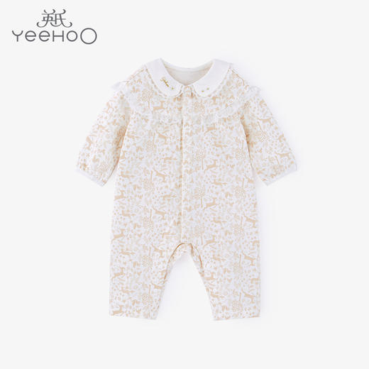 英氏婴儿连体衣男女宝宝哈衣2022年新款爬服YRHAJ12119A 商品图0