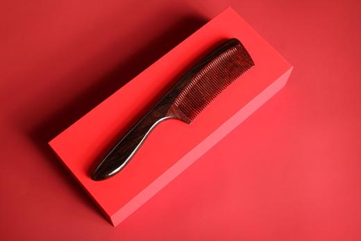 SDLP0008/LP0026°光檀+赞比亚紫檀双拼木梳 商品图1