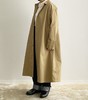 (5折) HARVESTY 卡其/黑色长外套大衣 商品缩略图2