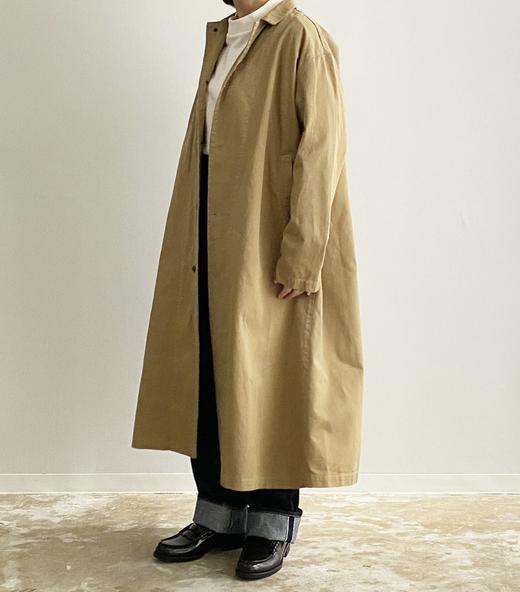 (5折) HARVESTY 卡其/黑色长外套大衣 商品图2