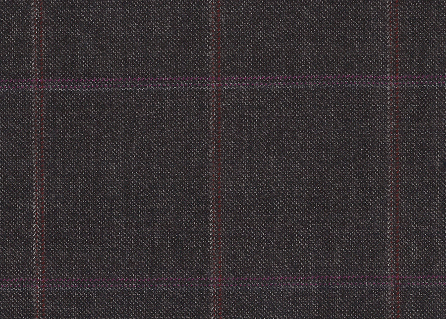 WT81233-907 纯毛花呢 【棕色混色 格子 斜纹 100%WOOL】英国面料-WT201