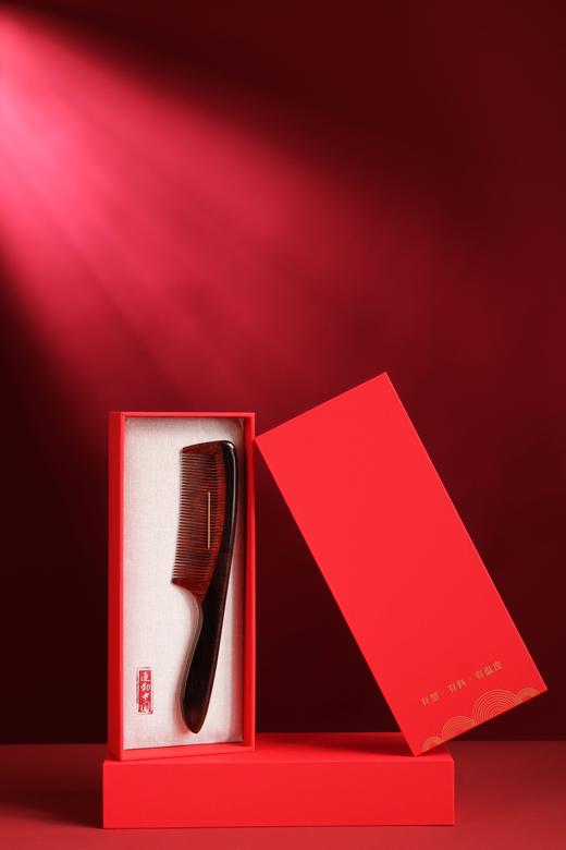 SDLP0008/LP0026°光檀+赞比亚紫檀双拼木梳 商品图4