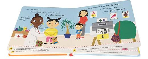 看医生 英文原版绘本 We're Going to the Doctor Big Steps 大步向前系列 英文版英语早教纸板翻翻书 儿童日常生活行为习惯培养 商品图2