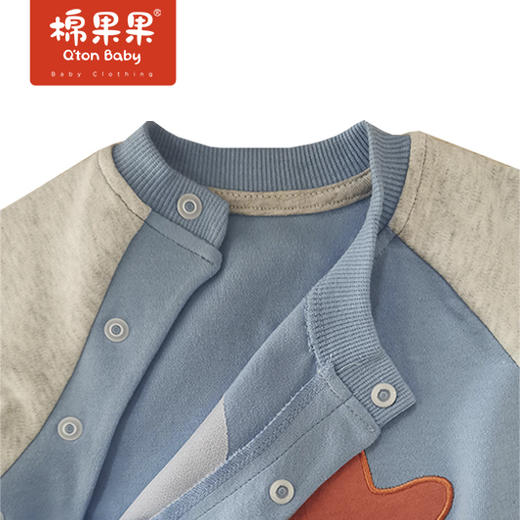 商场同款棉果果春季男童偏襟连体衣连身衣哈衣M112720222093 商品图3