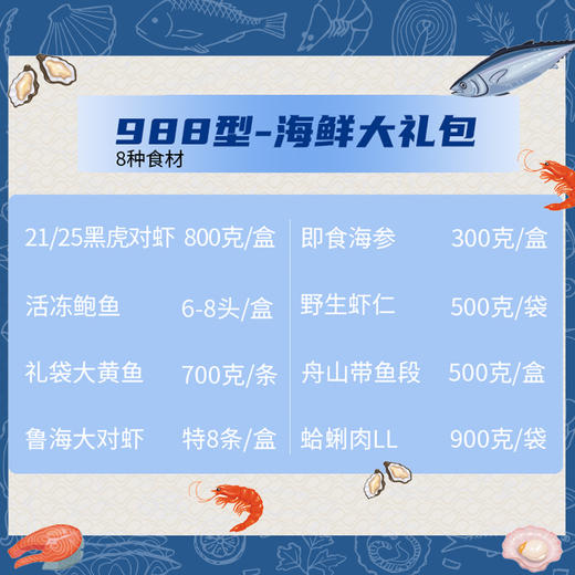海鲜家宴礼盒 988型 商品图2