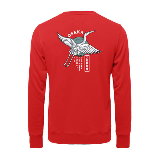 2022国风国画潮流青年套头圆领休闲卫衣飞鹤印花潮流新款设计上衣 NMT-1793 商品图5