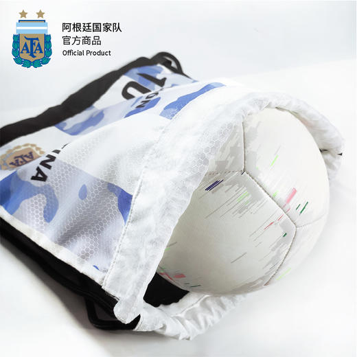 阿根廷国家队官方商品丨蓝白足球装备足球鞋束口袋背包运动包收纳 商品图3