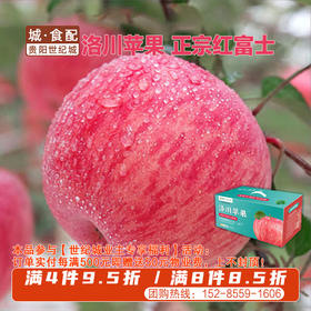 洛川红富士苹果16枚装80#果（约7-7.5斤）【GY】