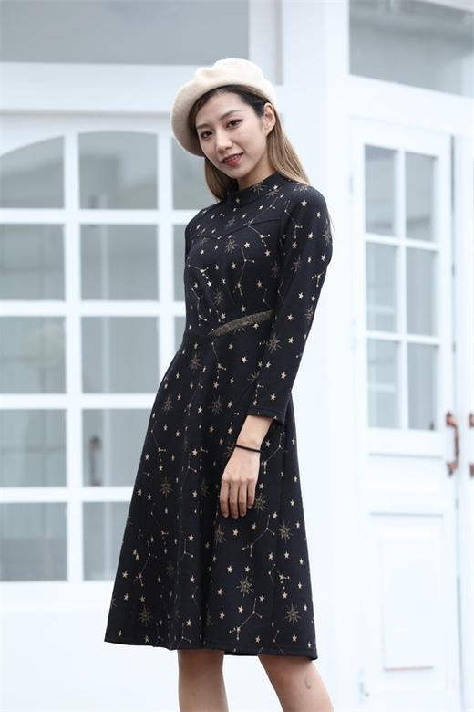 宗洋&卓蔻兰女士长款修身版连衣裙ZDJ4ST7459-03 商品图2