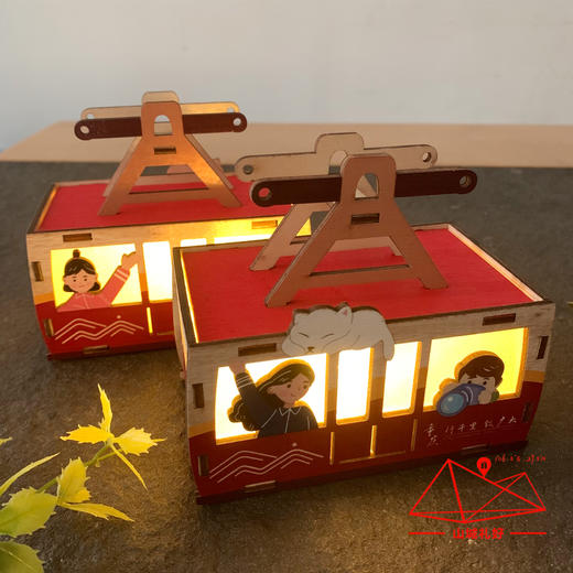 山城礼好/索道立体小夜灯/迷你/重庆原创伴手礼/旅游纪念品 商品图4