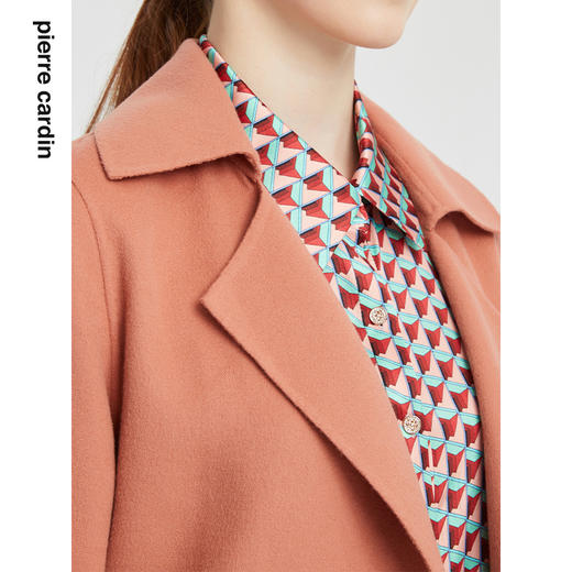 皮尔卡丹女装秋季新款淑女温婉简约大衣P1429C1944F2 商品图3